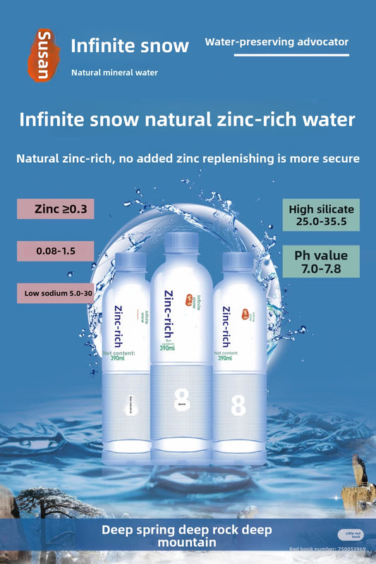 Natural zinc-rich mineral water